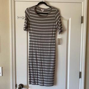 Grey Stripped LLR Julia Dress